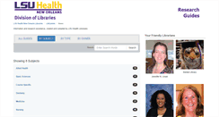 Desktop Screenshot of libguides.lsuhsc.edu